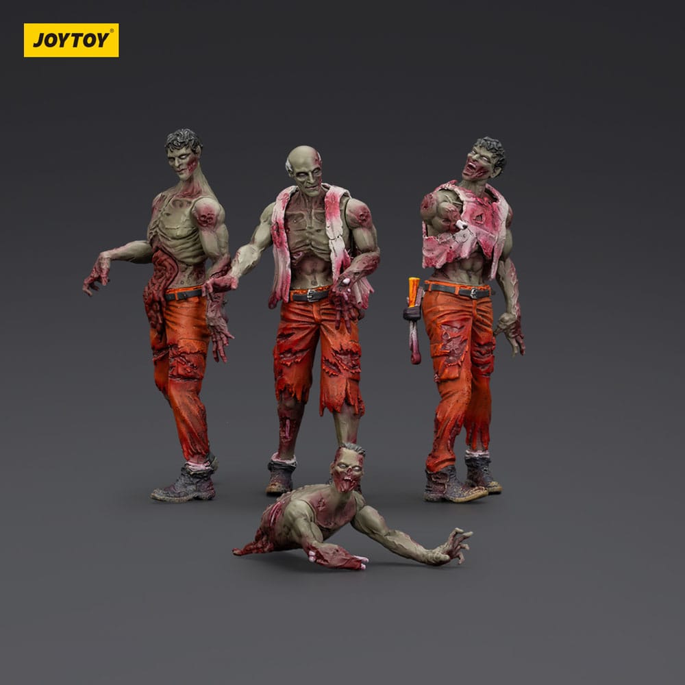 Zombie Dark Source 4-Pack Mechanic Team 8cm Action Figures